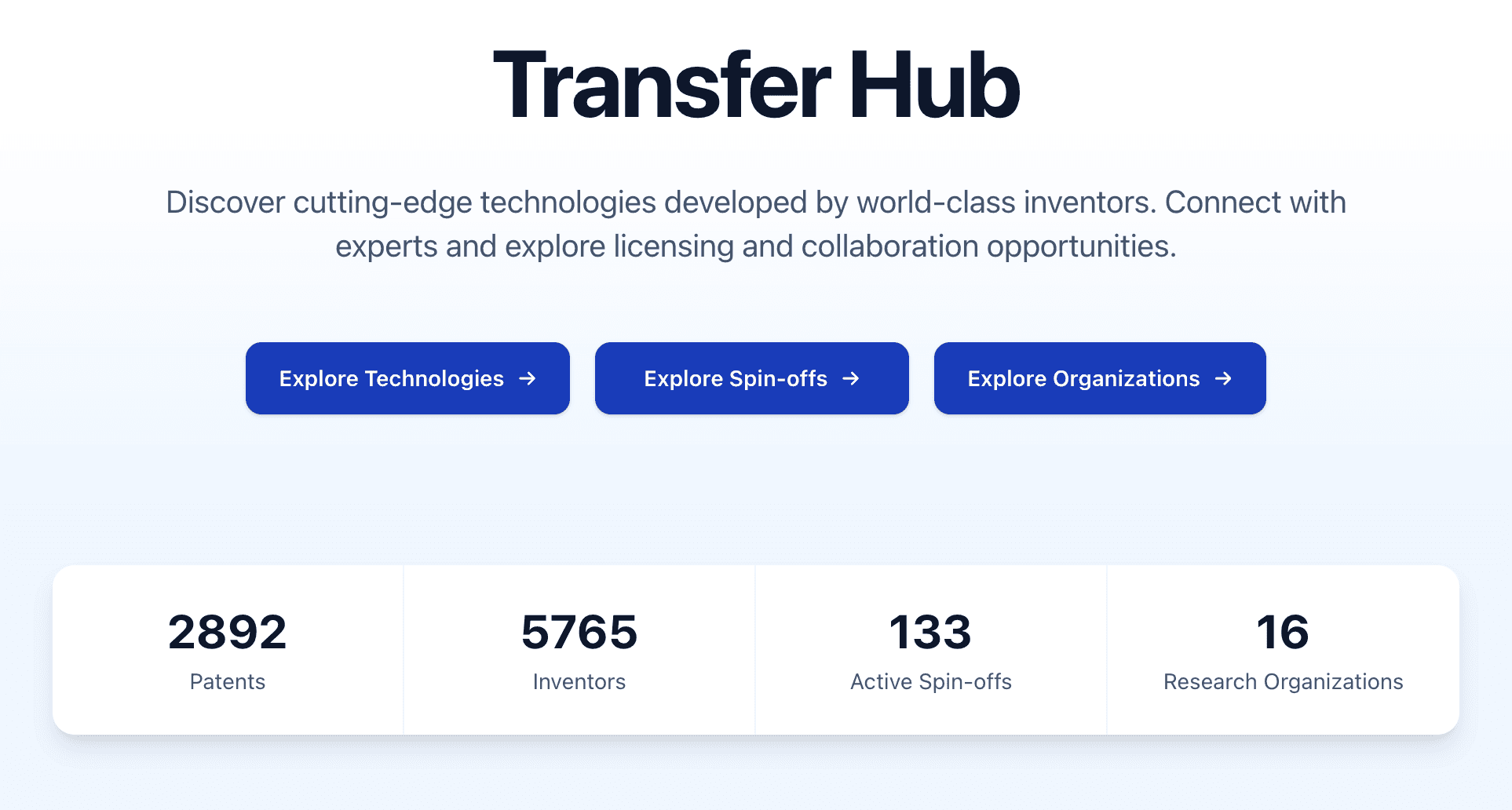Transfer Hub screenshot